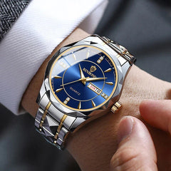 BINBOND Top Brand Diamond Mirror Luxury Men